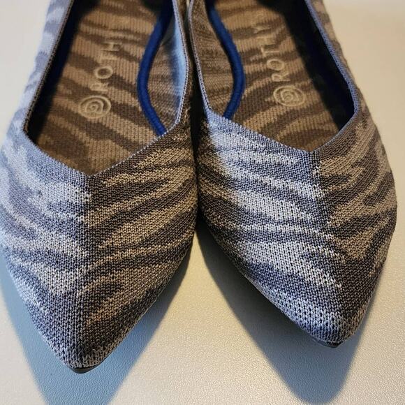 Rothy's Gray Zebra Points Size 8.5 - Picture 6 of 7